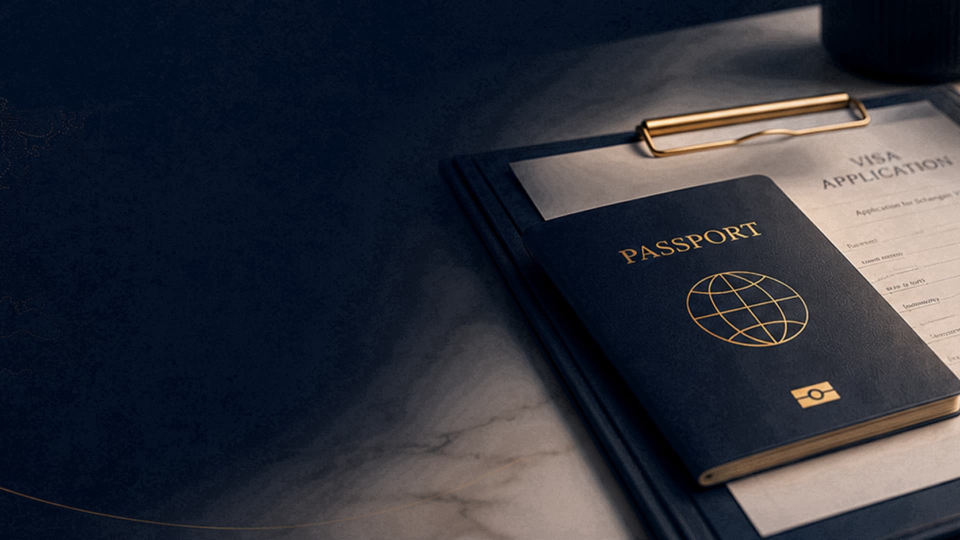 Why Choose Quick Holidays Background - Passport and Clipboard